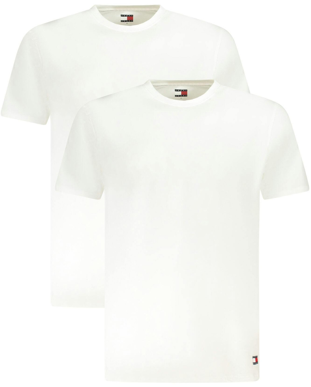 Pack 2 camisetas blancas de algodón y elastano