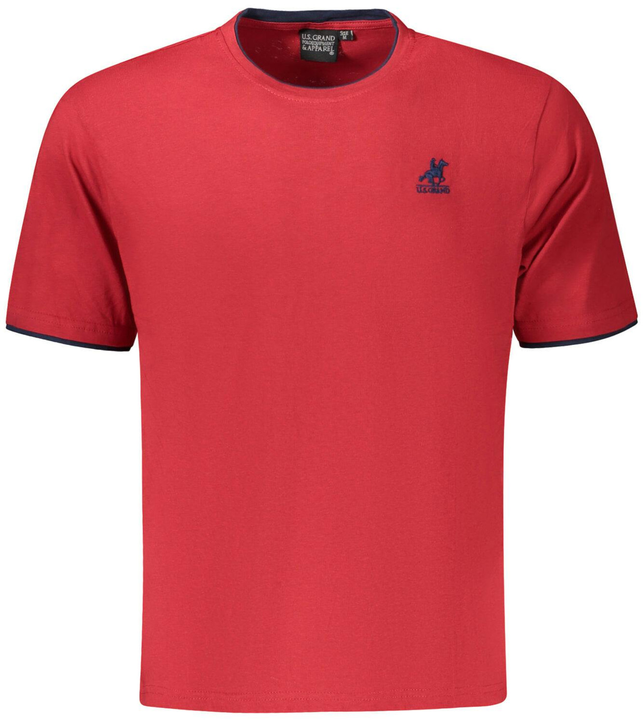 Men's red cotton T-shirt