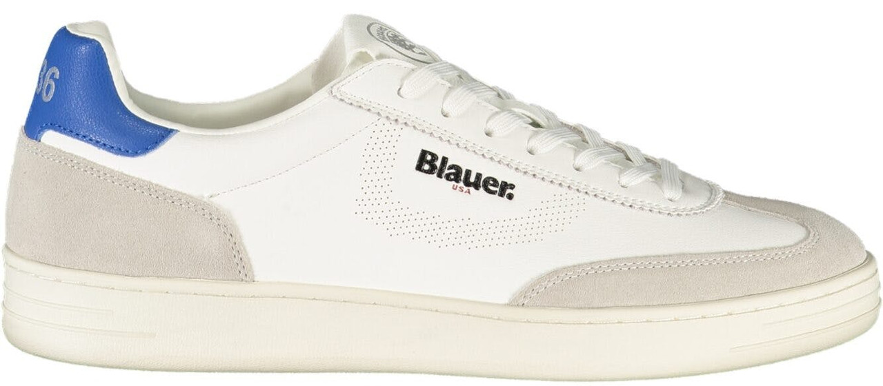 Zapatillas blancas en piel y poliuretano