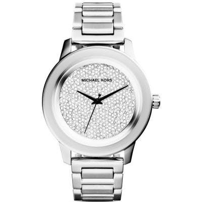 Reloj MK5996 en acero inoxidable, esfera plateada, caja 36 mm