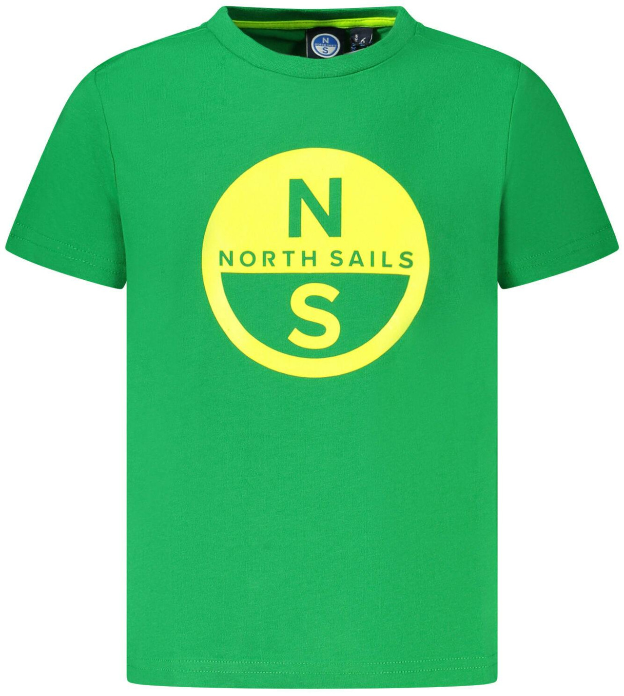 Camiseta infantil verde de algodón