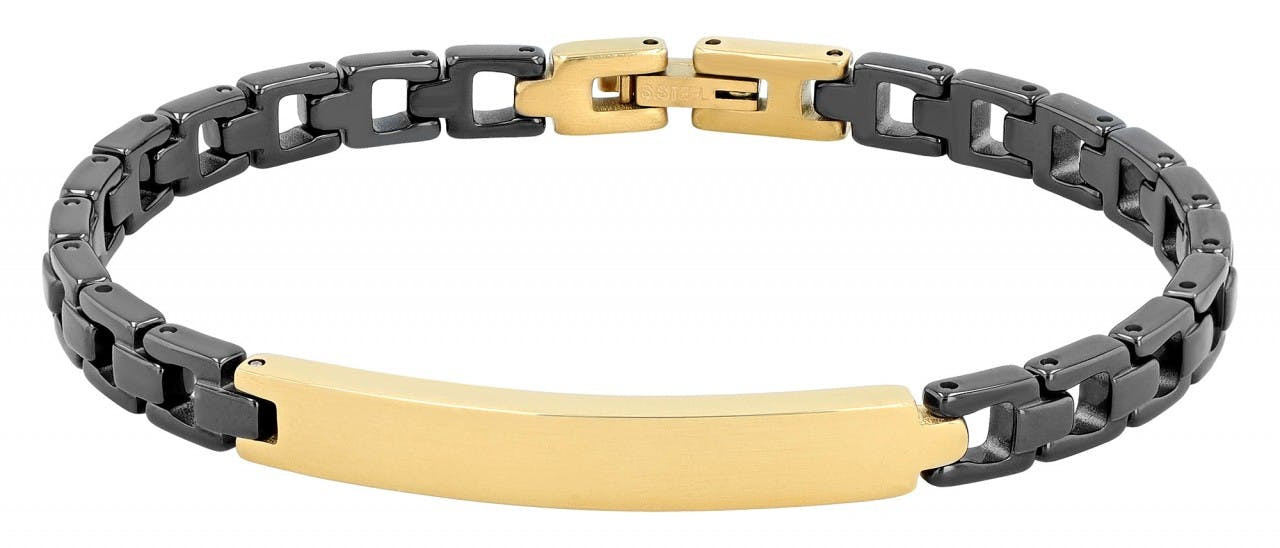 Pulsera identificativa Seoa en cerámica y acero inoxidable