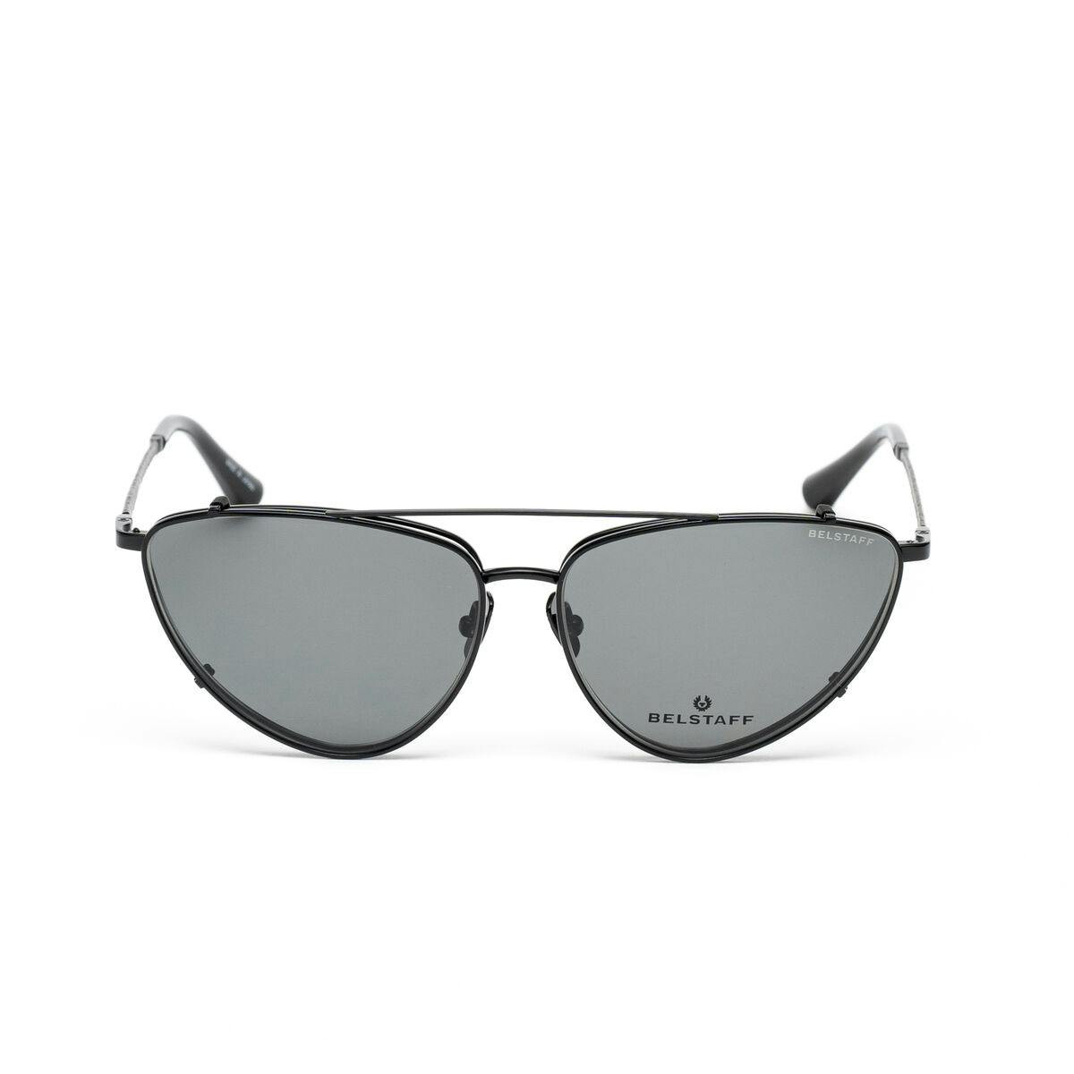 Montura con clip-on y gafas de sol - metal negro, lentes grises