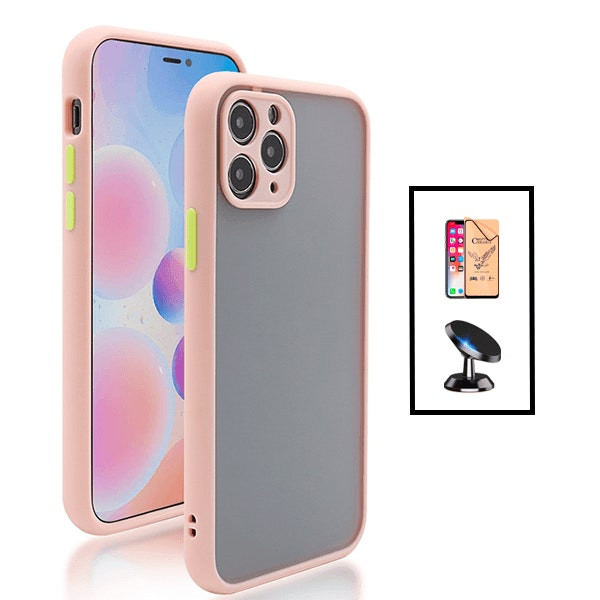Funda translúcida anticaídas con CeramicGlass y soporte magnético para iPhone 14