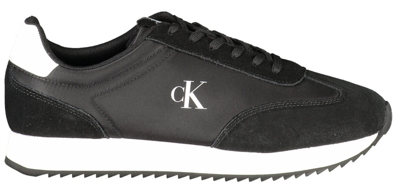 Zapatillas negras en piel y poliuretano