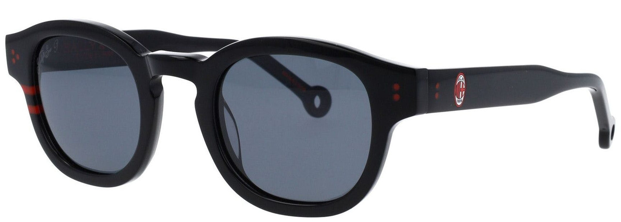 Gafas de sol infantiles acetato montura negra lentes grises