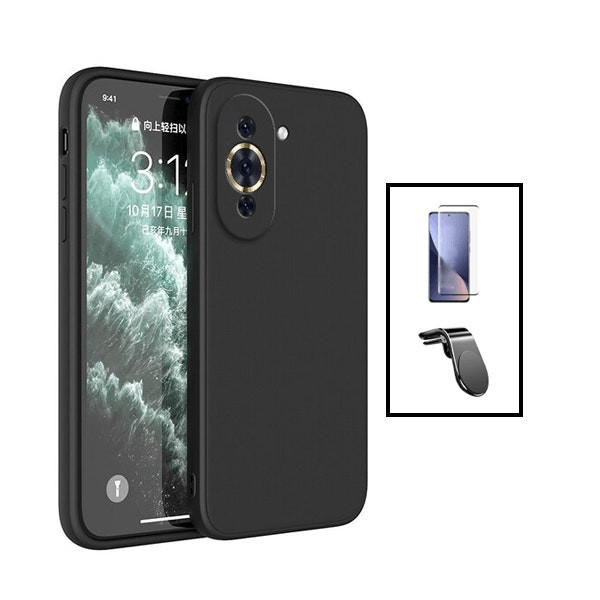 Phonecare kit for Huawei Nova 10 Pro: tempered glass, silicone case and magnetic mount