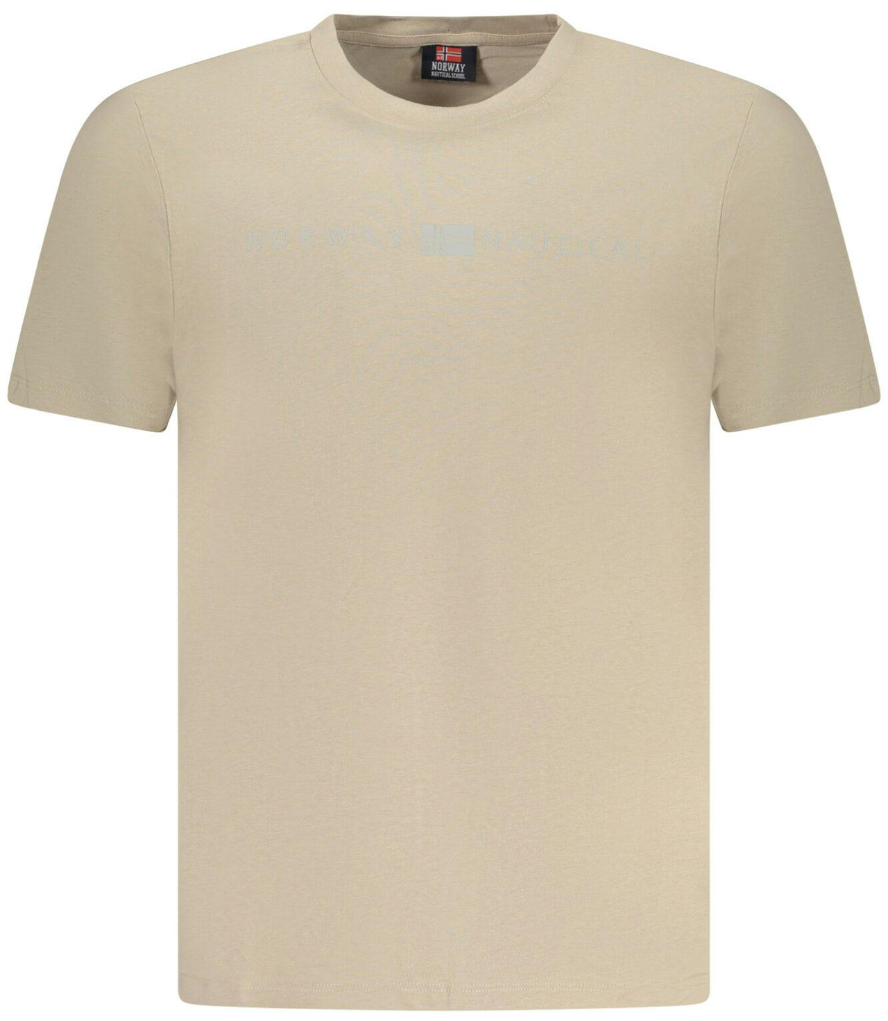 Camiseta básica beige de algodón