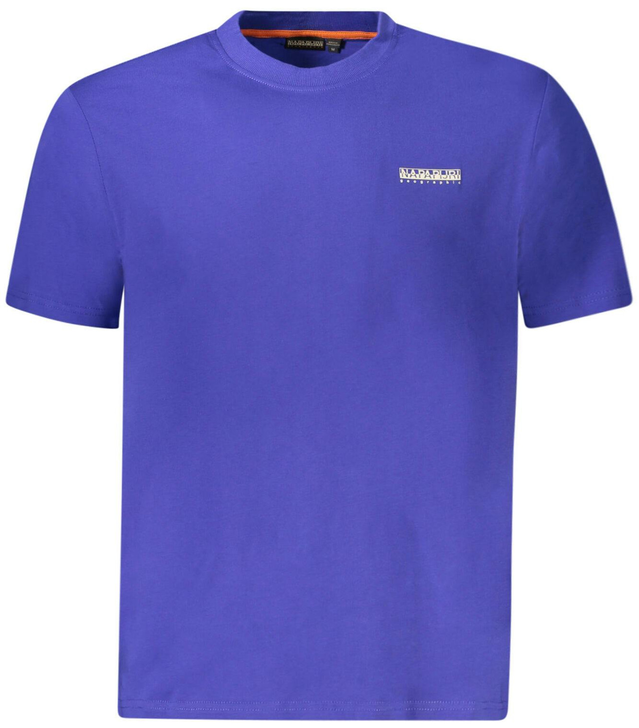 Camiseta de cuello redondo con estampado de logo en algodón