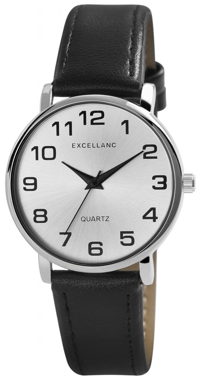Women's watch with synthetic leather strap and 31 mm metal case