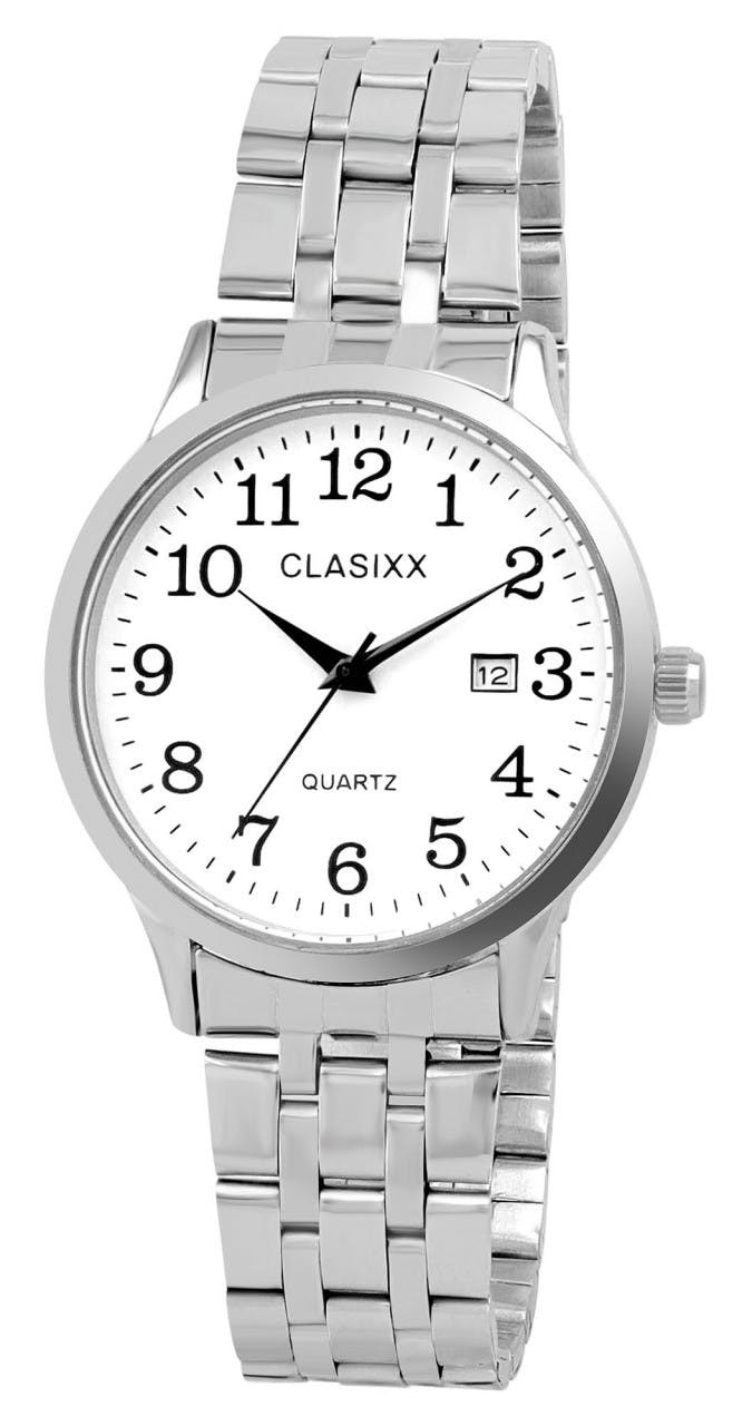 Reloj de pulsera analógico para hombre en acero inoxidable