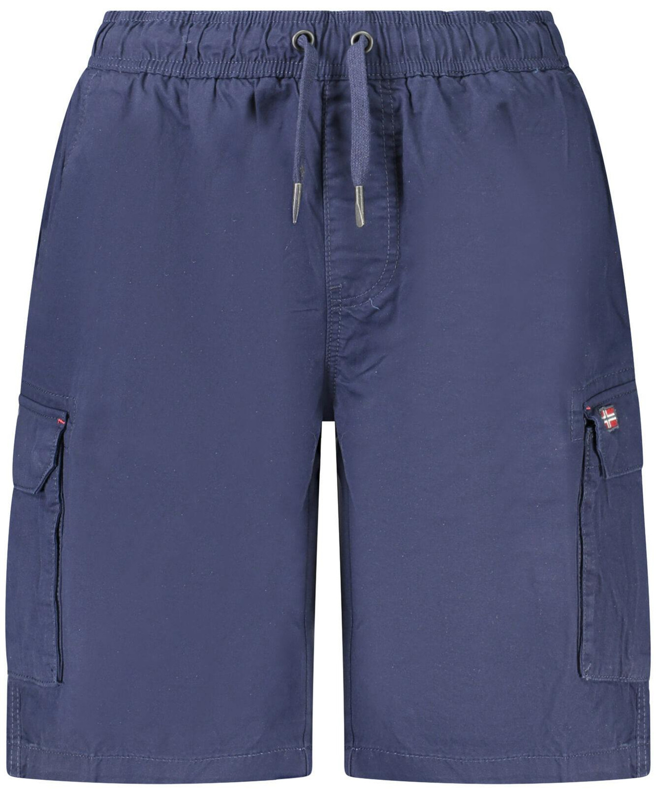 Pantalón corto azul de hombre con cintura elástica y 4 bolsillos