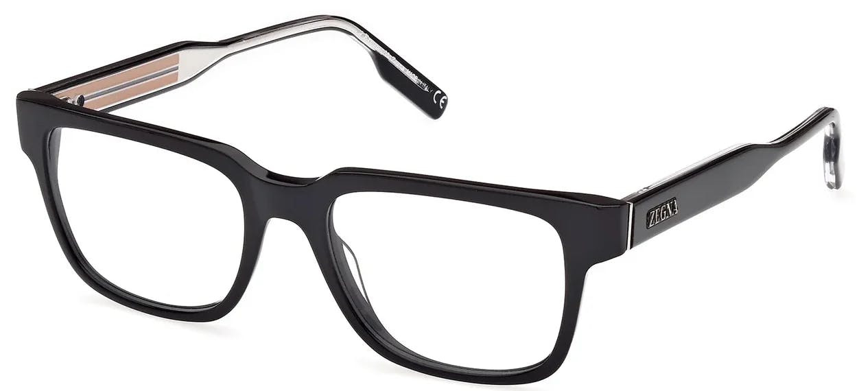 Montura óptica rectangular acetato negra modelo EZ5260