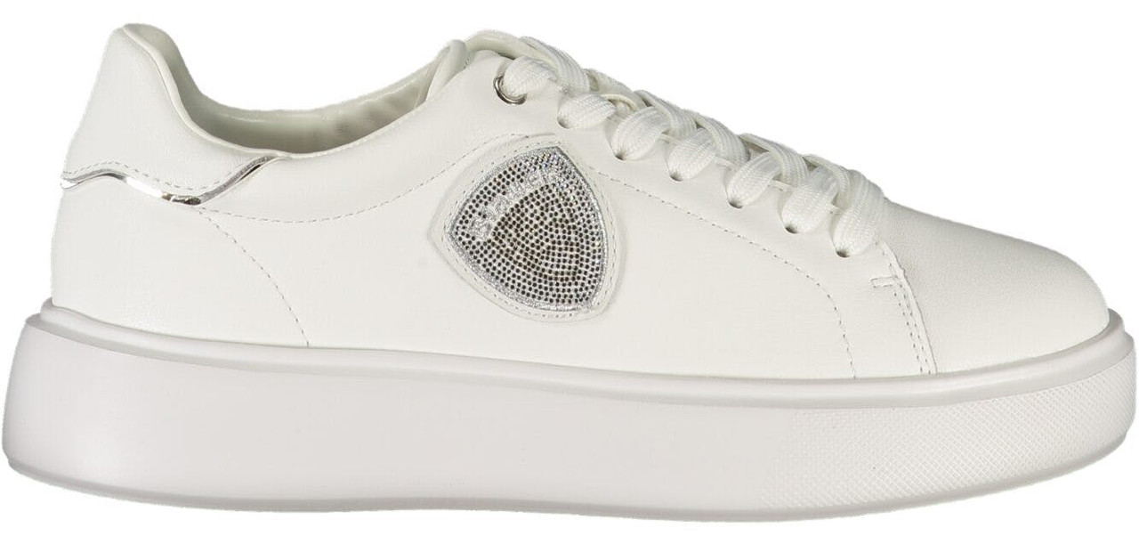 Zapatillas blancas en piel y poliuretano