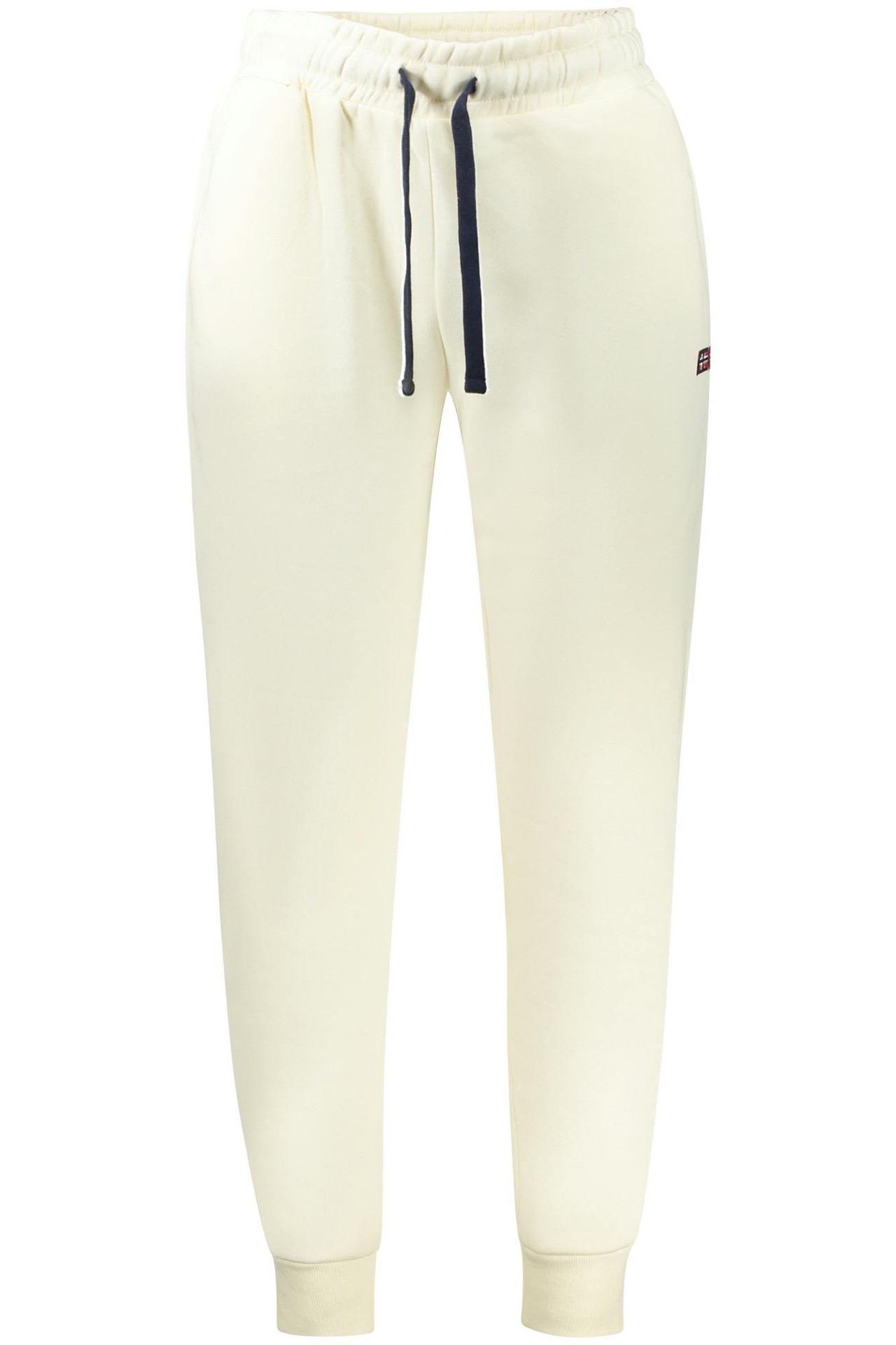 White fleece sport pants for women