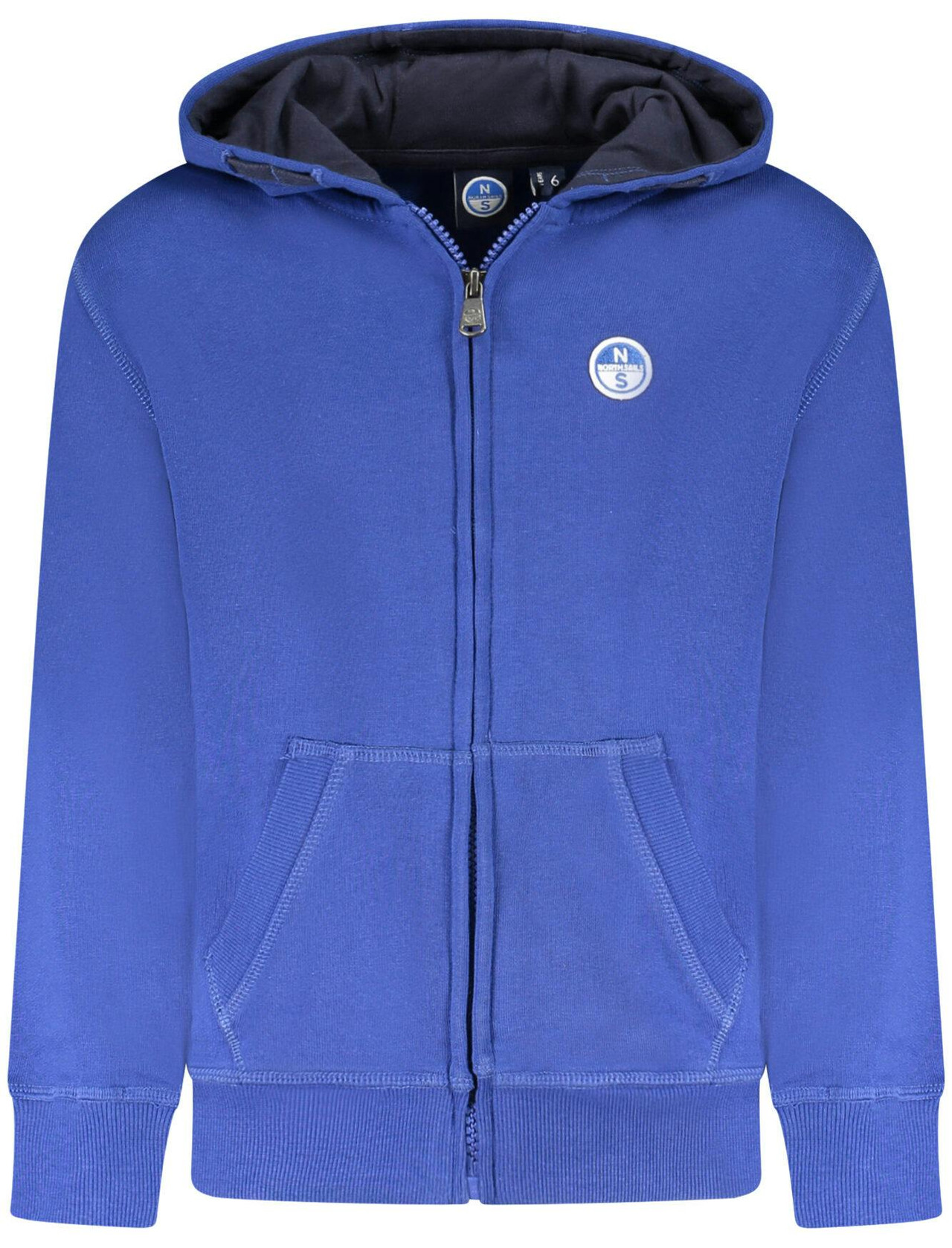 Hooded coat in cotton