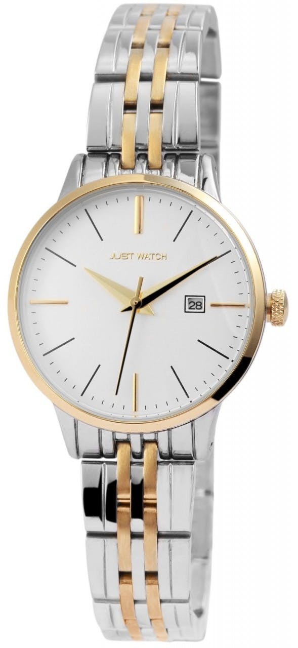 Reloj analógico de mujer en acero inoxidable con cristal mineral
