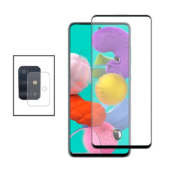 Protector trasero de vidrio para Samsung Galaxy A71