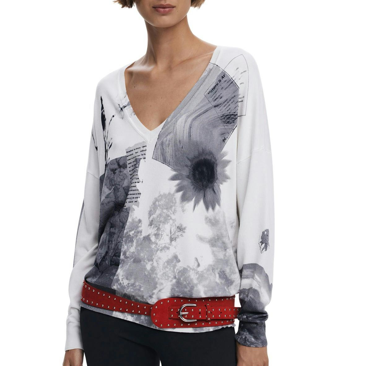 Camisola de manga larga con estampado