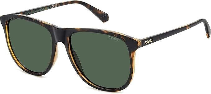 Gafas de sol PLD 4178/S rectángulo montura policarbonato lentes verdes polarizadas