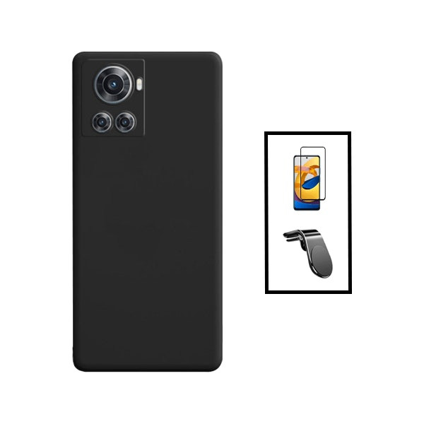 Liquid silicone case and Full Cover tempered glass protector for OnePlus Ace