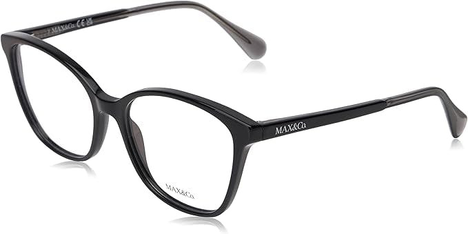 Montura óptica cuadrada acetato negro con estuche
