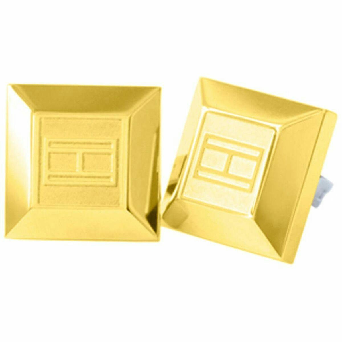 Pendientes de acero inoxidable dorados para mujer
