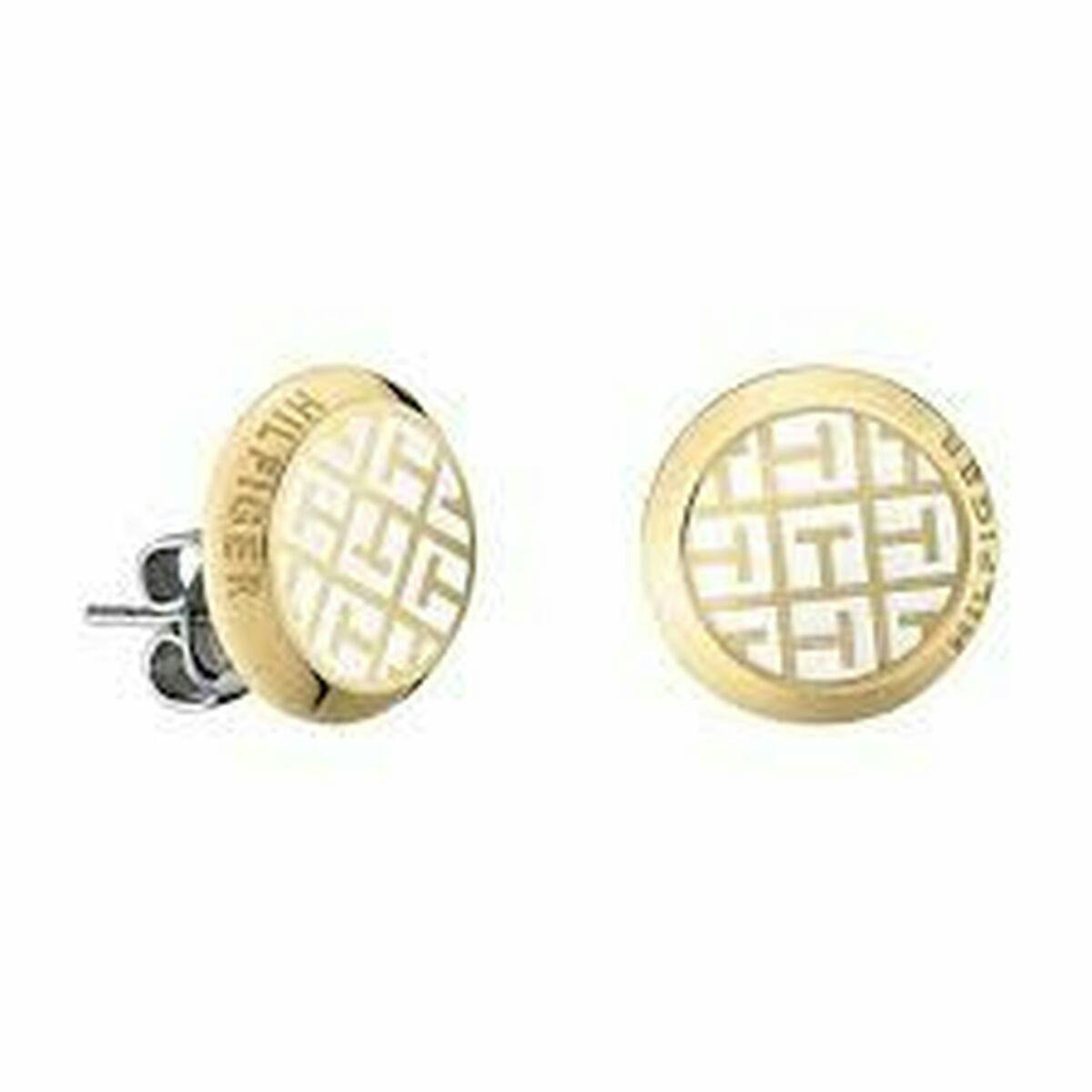 Pendientes de acero inoxidable dorado Tommy Hilfiger
