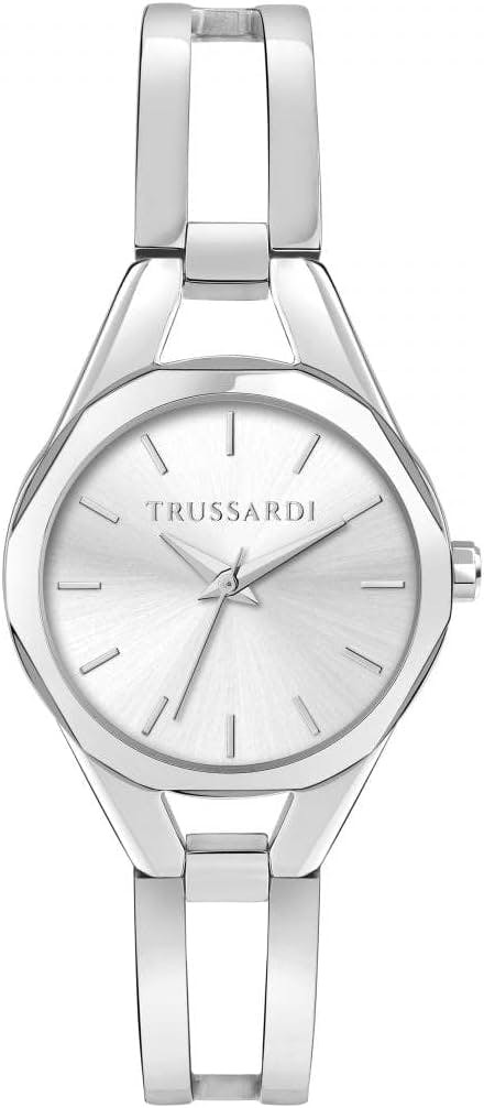 Reloj de pulsera en acero inoxidable con esfera gris