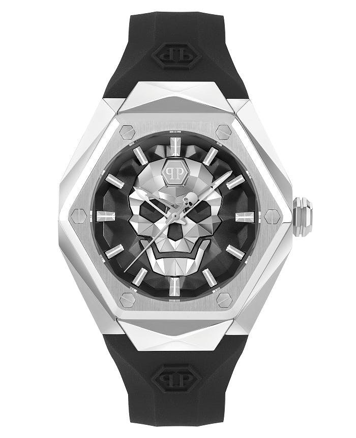 Reloj The Skull Spikes Acero con Correa de Silicona