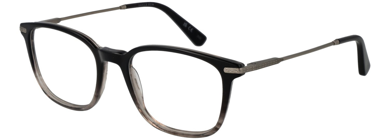 Men's titanium square optical frame black