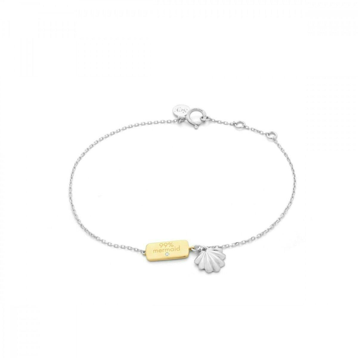 Sterling silver women's bracelet with lobster clasp