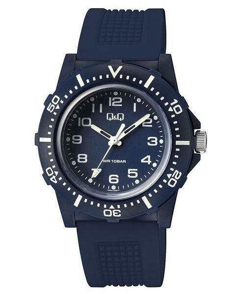 Q&Q men's blue resin watch 42.5 mm