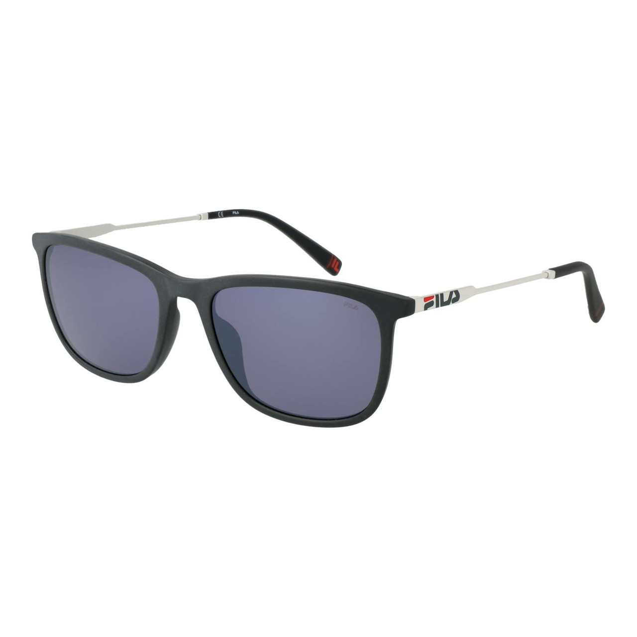 Gafas de sol FILA cuadradas en acero inoxidable con lentes espejadas grises