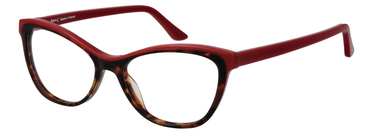 Montura óptica cat eye plástico marrón con estuche de la marca