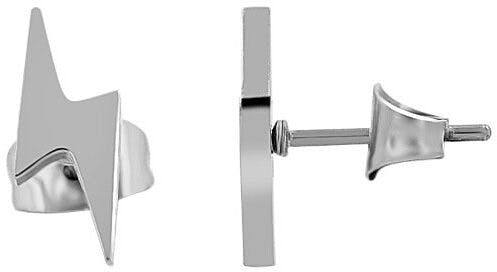 Lightning stainless steel stud earrings