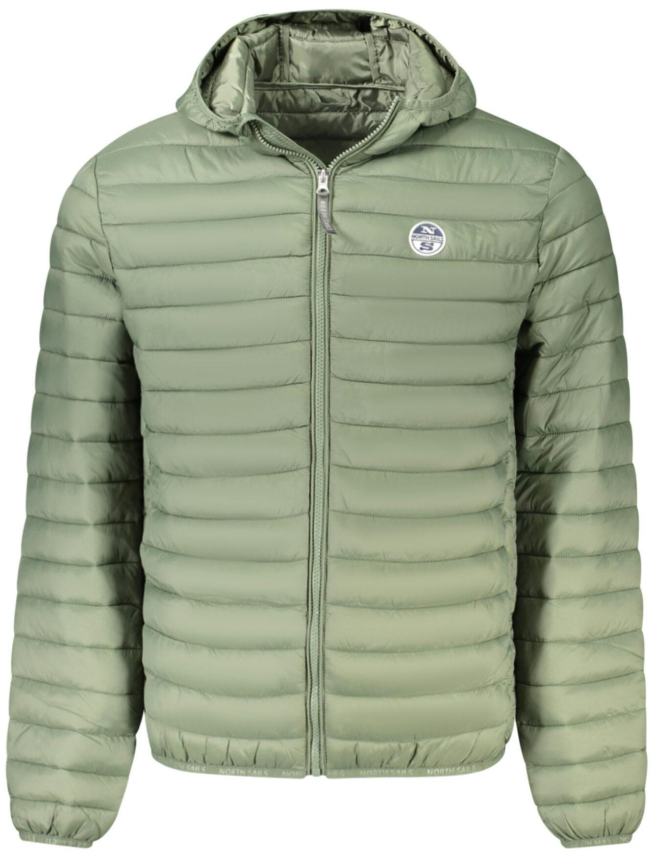 Chaqueta impermeable verde para hombre