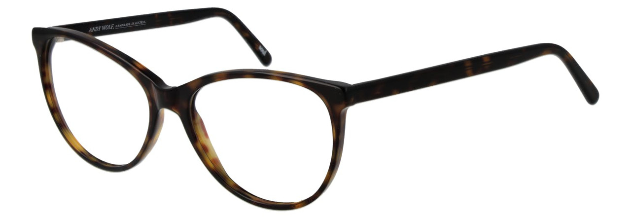 Montura óptica ojo de gato acetato marrón