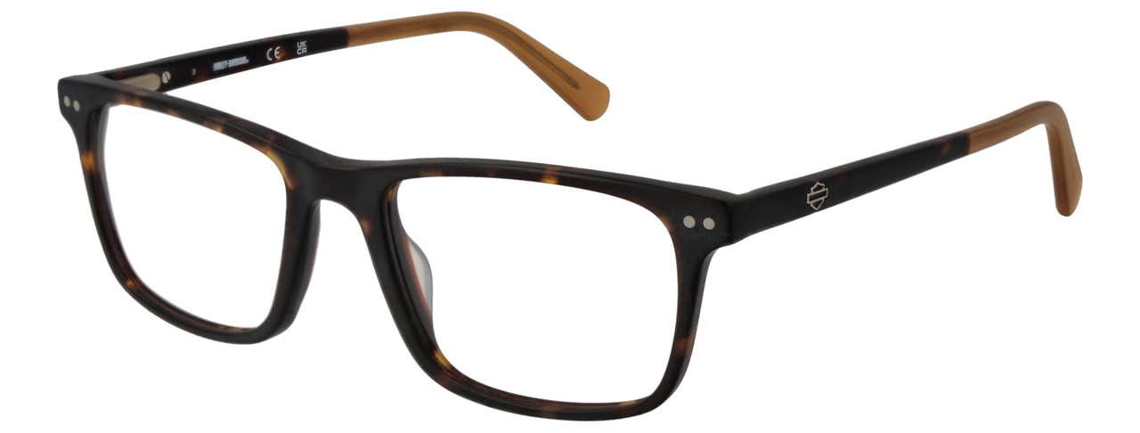 Montura de gafas rectangular marrón en acetato