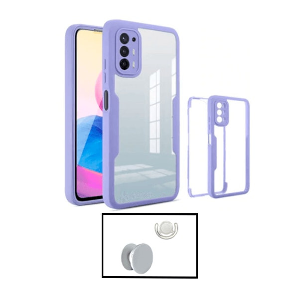Funda 360 Anti-caída para Oppo A94 5G con GripHolder y Soporte - Morado