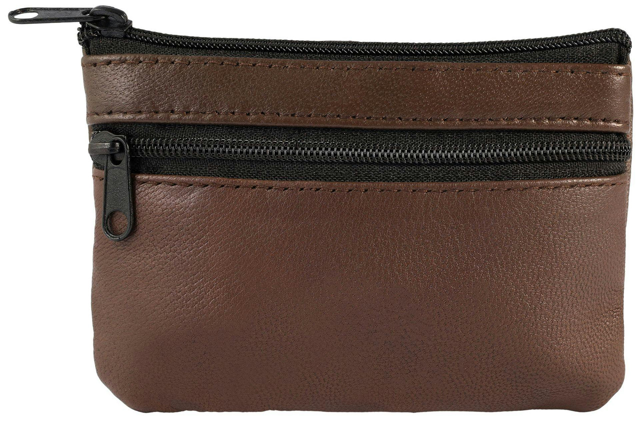Bolsa porta llaves de piel genuina