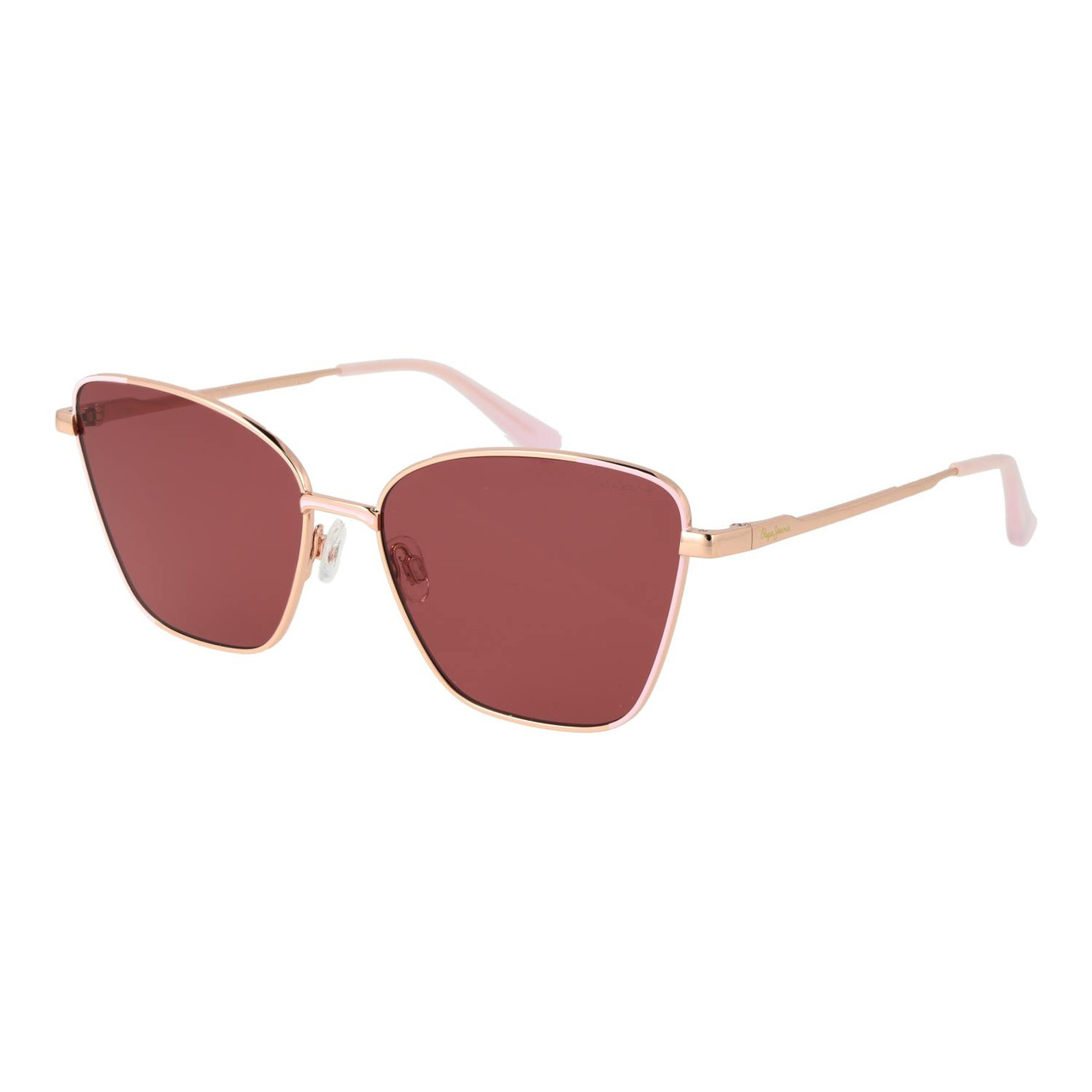 Gafas de sol PJ5189 montura oval acero inoxidable dorado lentes grises