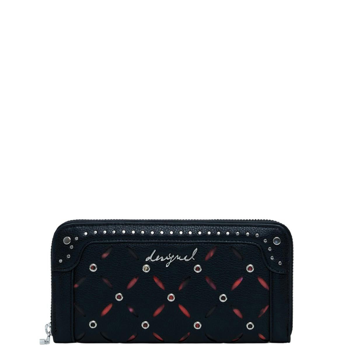 Cartera de mujer negra de poliuretano