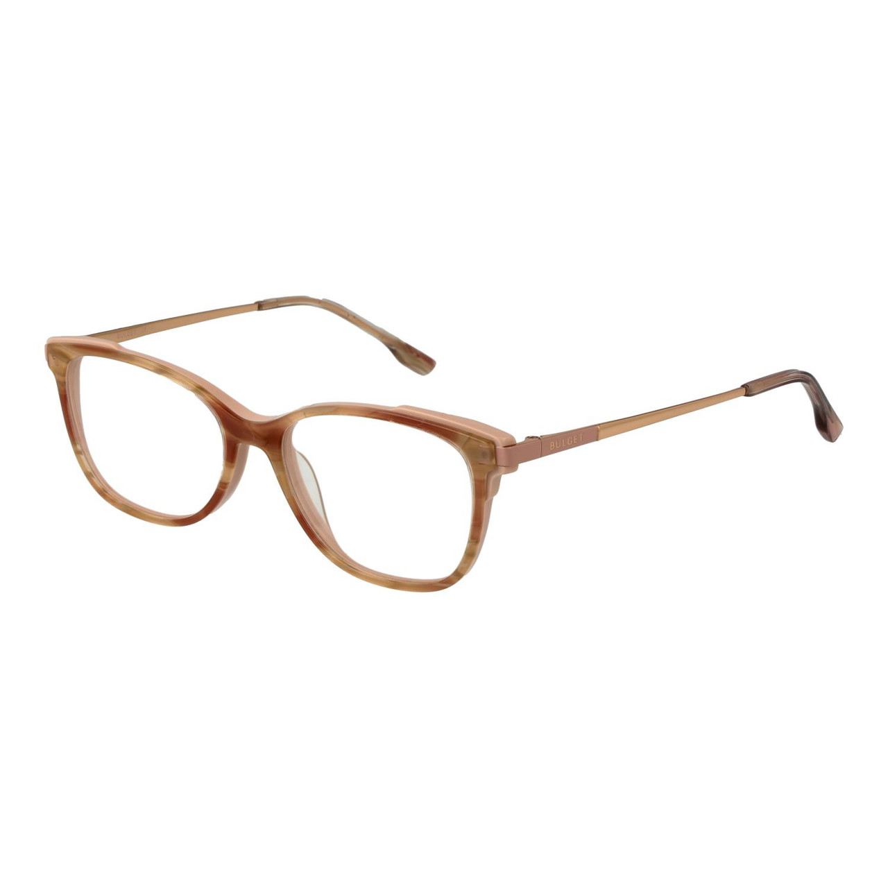 Montura óptica BULGET ojo de gato rosa acetato