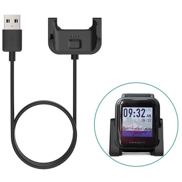 Cargador USB para Smartwatch Amazfit Bip