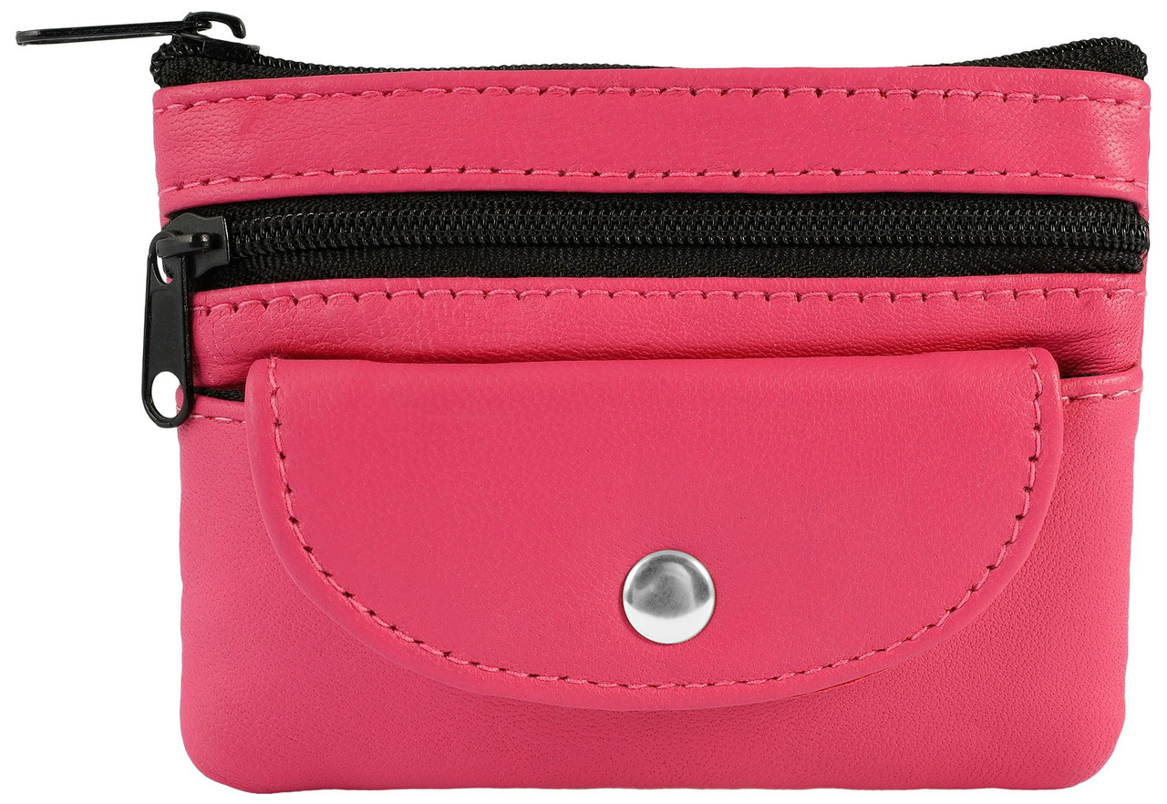 Bolsa porta llaves en piel genuina