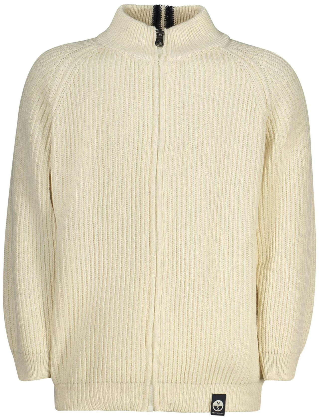Abrigo beige de algodón y lana con bordado