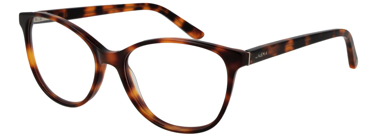 JAS1801 plastic round full-rim optical frame brown