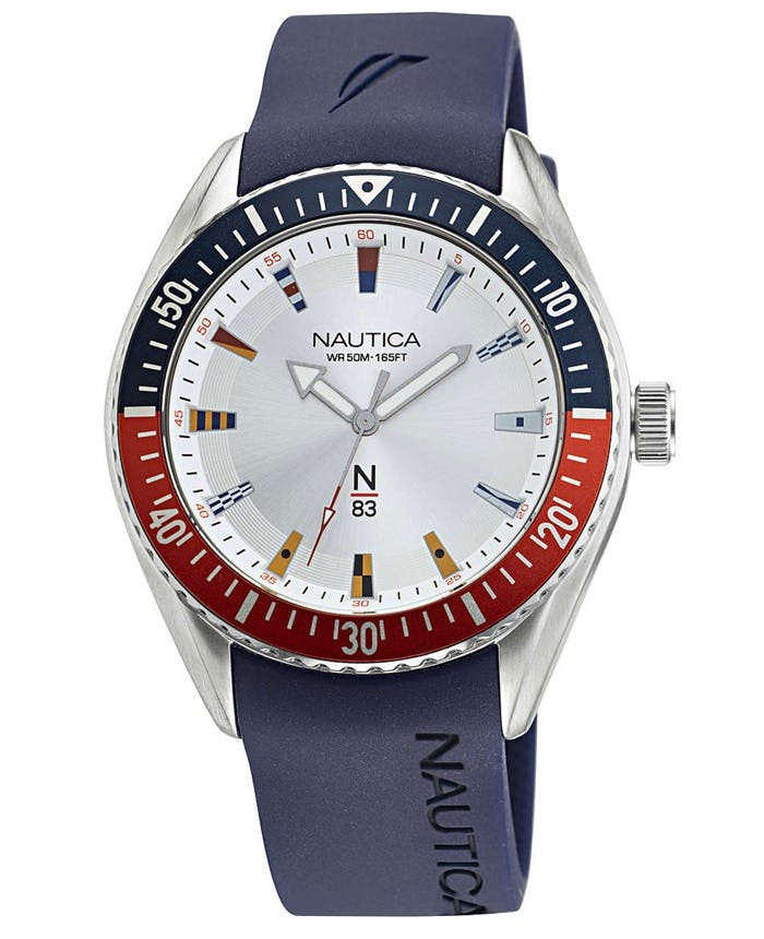 Reloj N83 Finn World con caja de acero inoxidable y correa de silicona