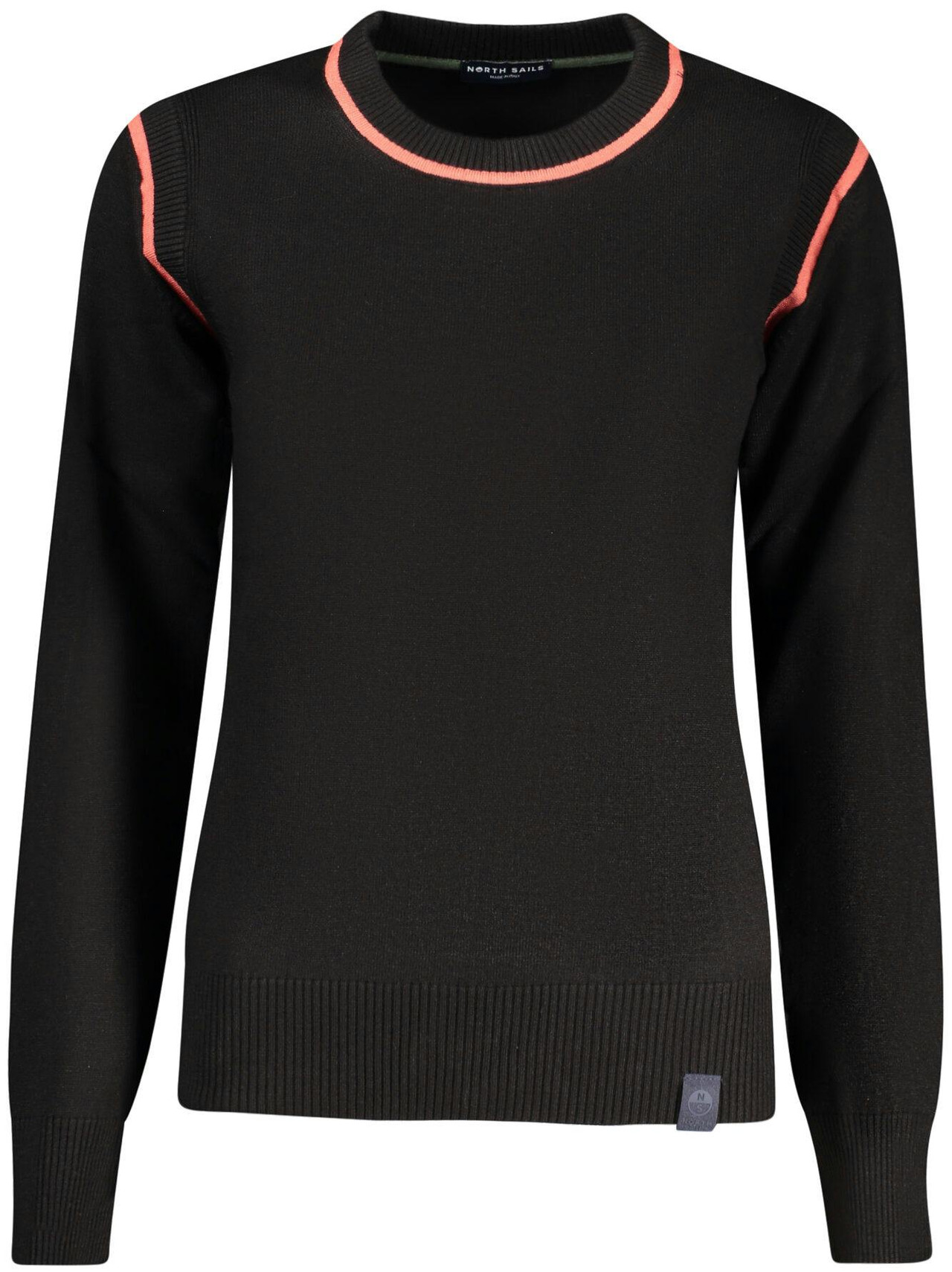 Jersey de punto con cuello redondo en viscosa y poliamida